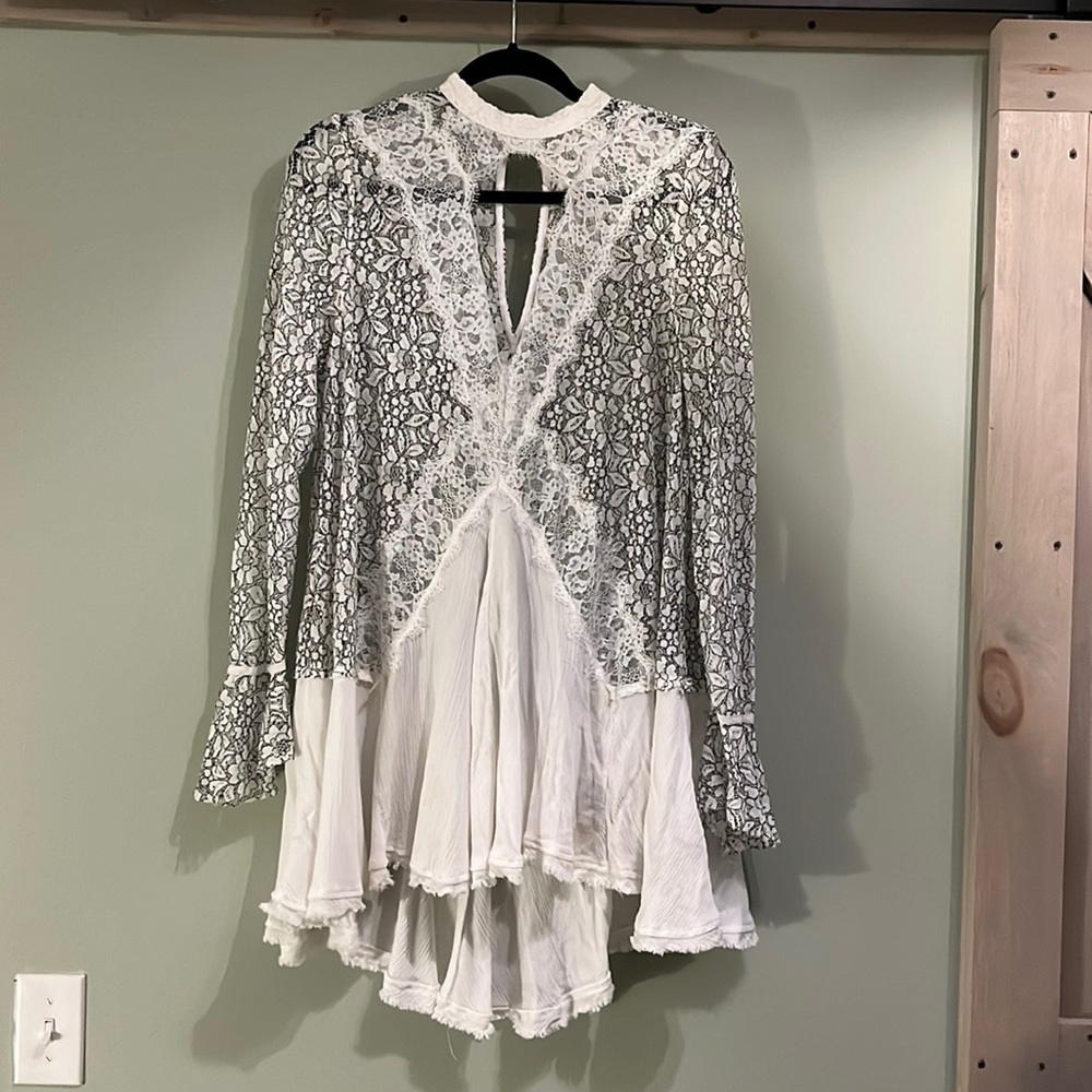 White Lace Free People Dress